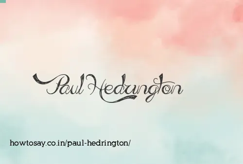 Paul Hedrington