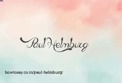 Paul Helmburg