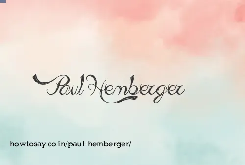 Paul Hemberger