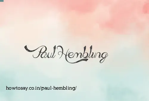 Paul Hembling