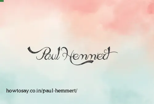 Paul Hemmert
