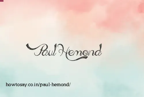 Paul Hemond