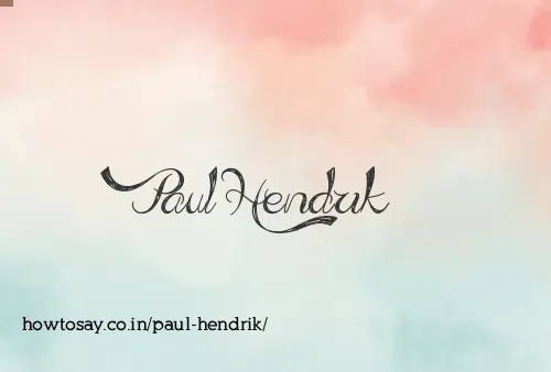 Paul Hendrik