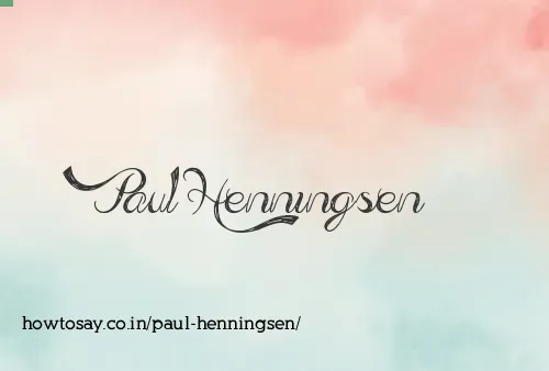 Paul Henningsen