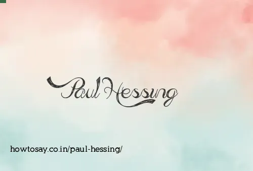 Paul Hessing