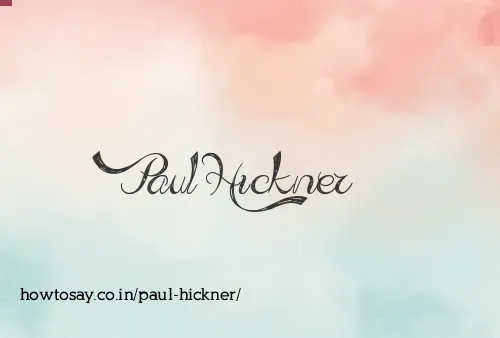 Paul Hickner