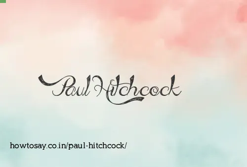 Paul Hitchcock
