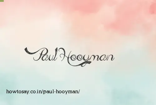 Paul Hooyman