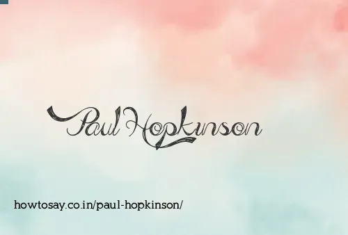 Paul Hopkinson