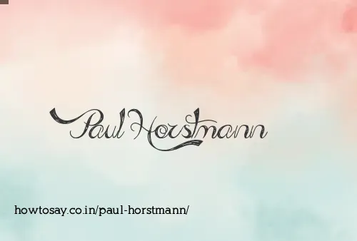 Paul Horstmann