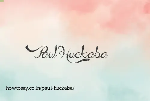 Paul Huckaba