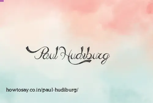 Paul Hudiburg