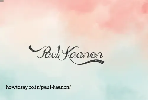 Paul Kaanon
