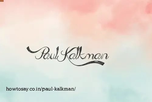 Paul Kalkman