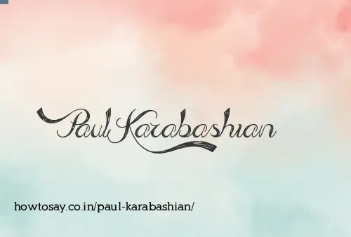 Paul Karabashian