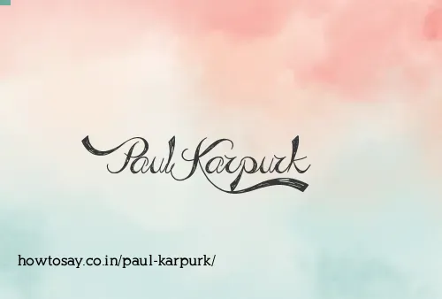 Paul Karpurk