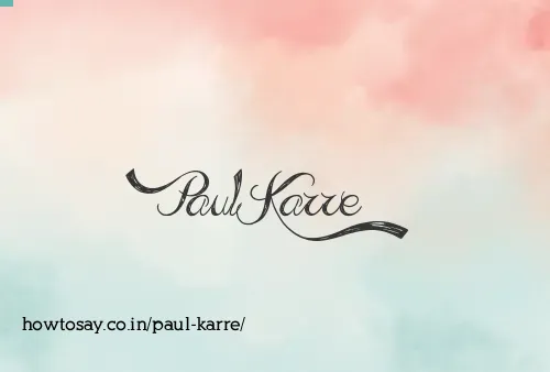 Paul Karre