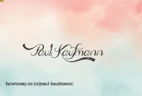 Paul Kaufmann