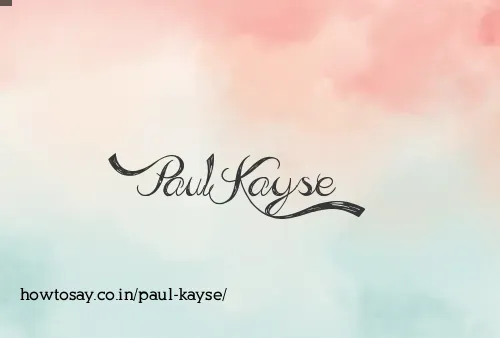 Paul Kayse