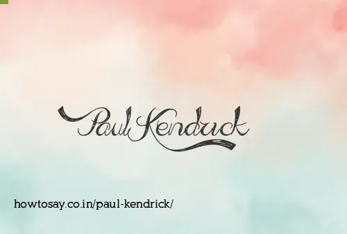 Paul Kendrick