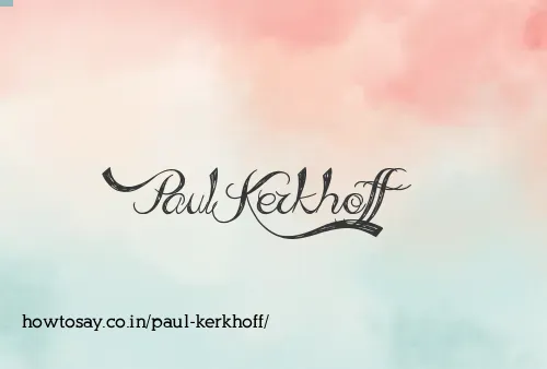 Paul Kerkhoff