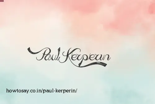 Paul Kerperin
