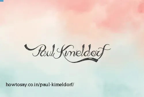 Paul Kimeldorf