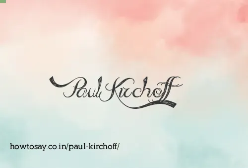 Paul Kirchoff