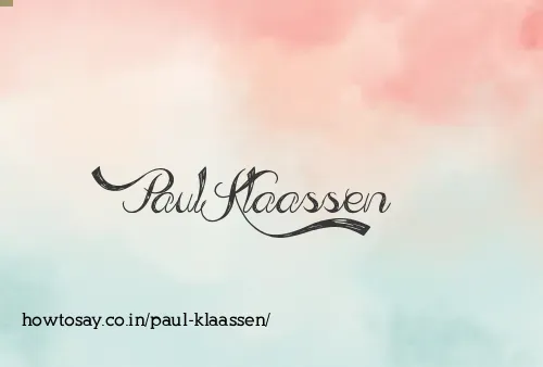 Paul Klaassen