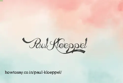 Paul Kloeppel