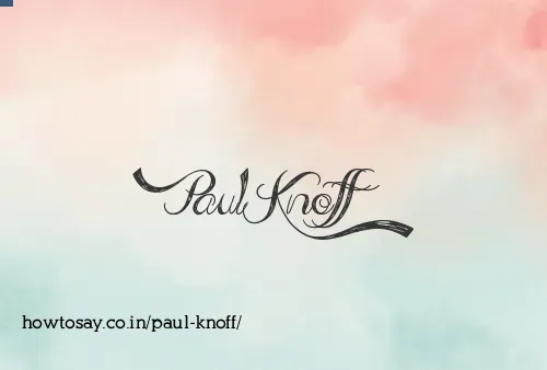 Paul Knoff
