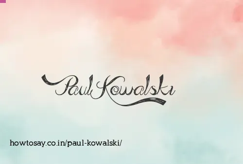Paul Kowalski