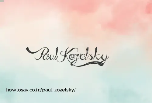 Paul Kozelsky