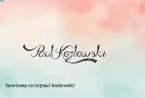 Paul Kozlowski