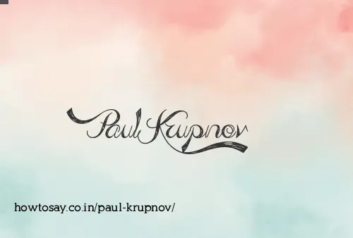 Paul Krupnov