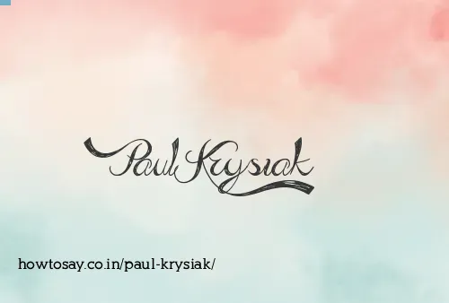 Paul Krysiak