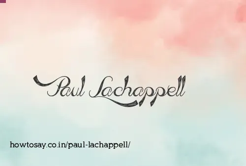 Paul Lachappell