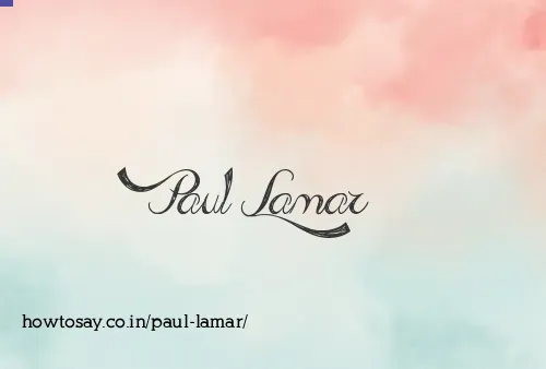Paul Lamar
