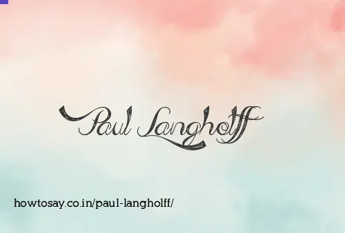 Paul Langholff