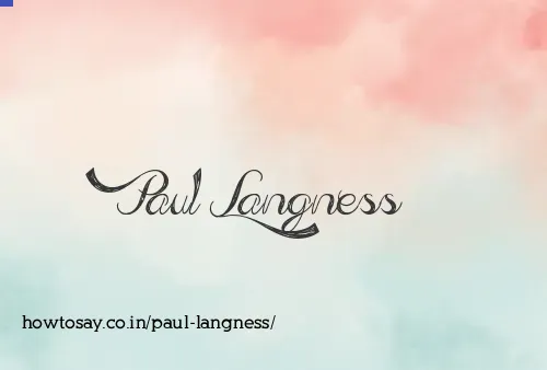 Paul Langness