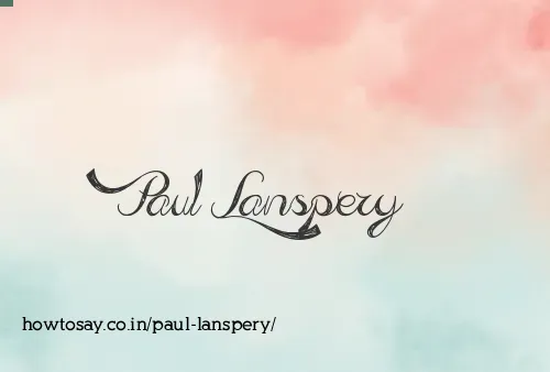 Paul Lanspery