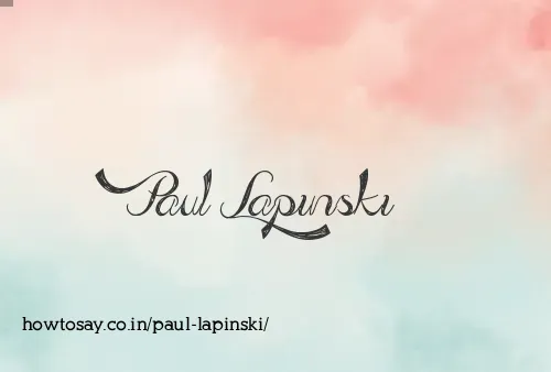 Paul Lapinski