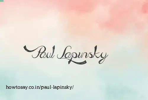 Paul Lapinsky