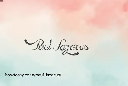 Paul Lazarus