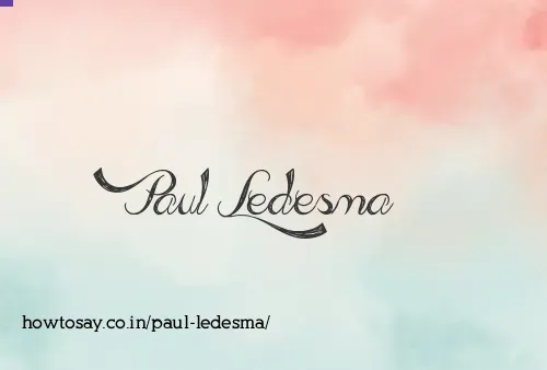 Paul Ledesma