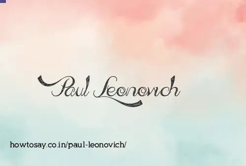 Paul Leonovich