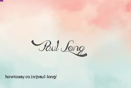 Paul Long
