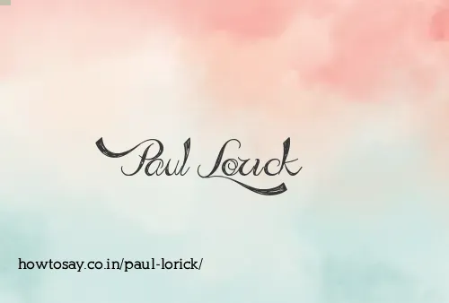 Paul Lorick
