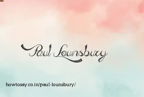 Paul Lounsbury