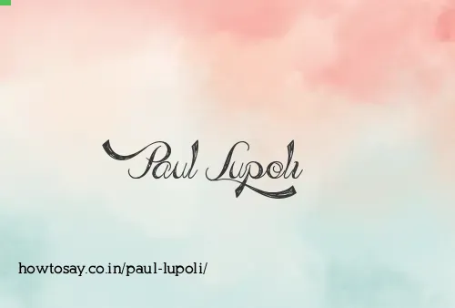 Paul Lupoli